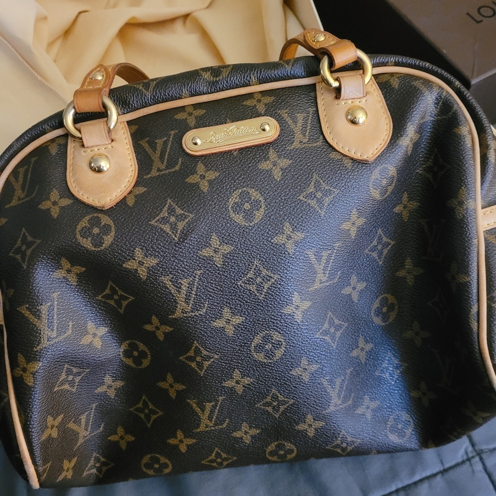 Louis Vuitton Speedy, excellent condition. Has tiny slice ,see photo..
